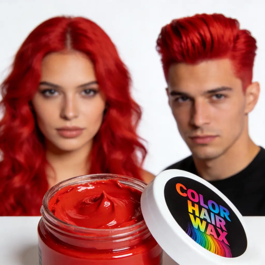 colored hair wax