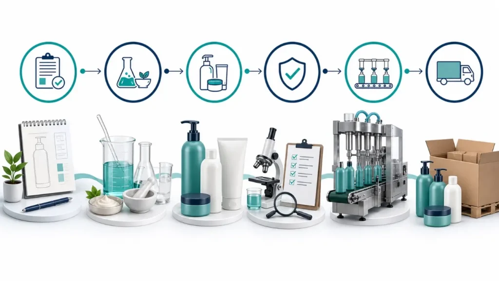 Hair care brand stage decision framework for choosing OEM, ODM or hybrid manufacturing models
