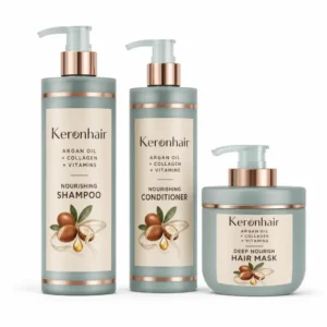 Argan Oil Collagen Vitamins Hair Care Set