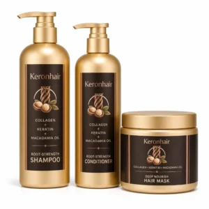 Collagen Keratin Macadamia Oil Root Strength Hair Care Set