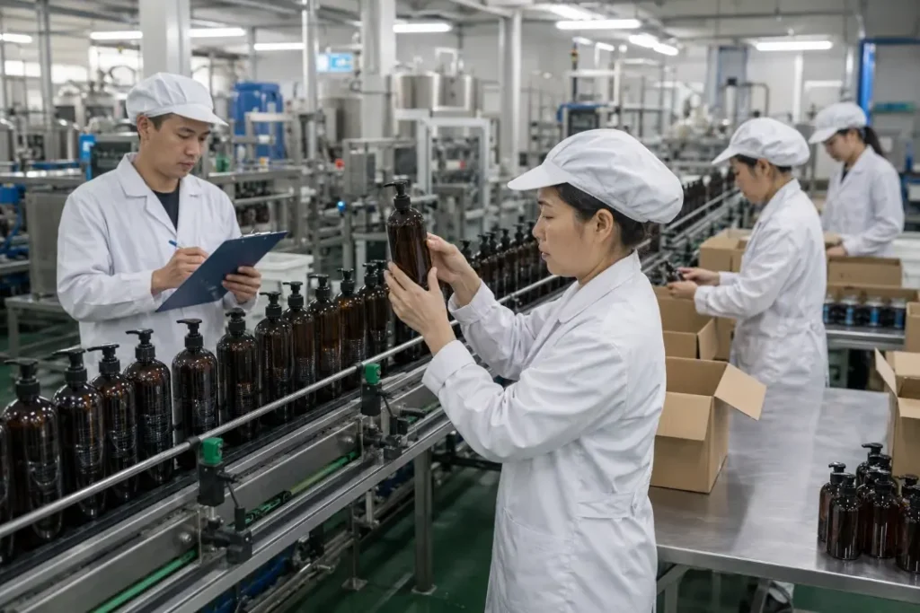 Hair care wholesale sourcing process from product brief and sampling to production and shipment
