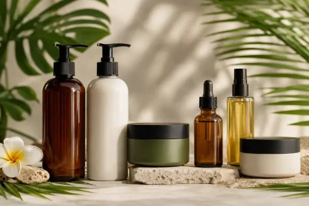 Private label hair care products for Indonesian brands in tropical-inspired premium packaging